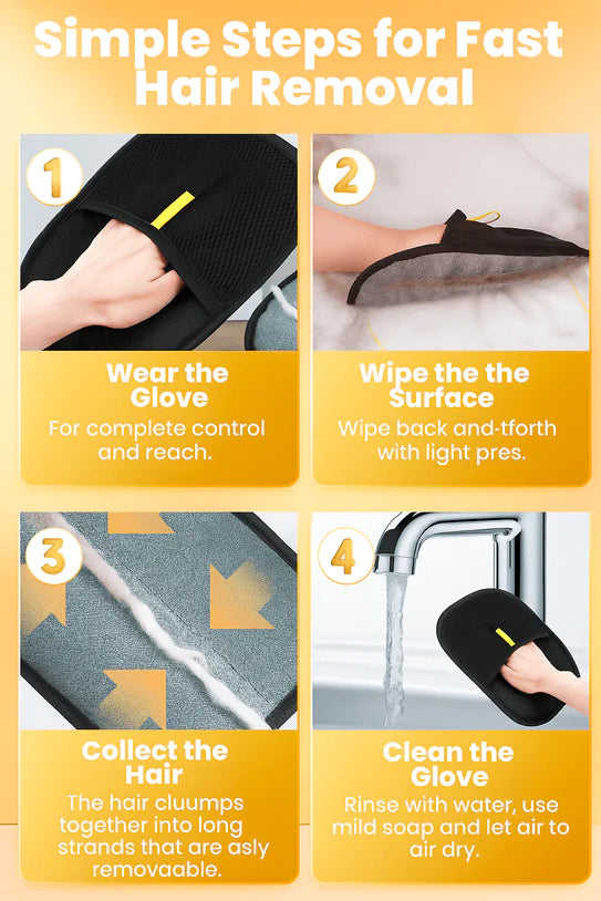 Electro-Static Pet Hair Removal Glove